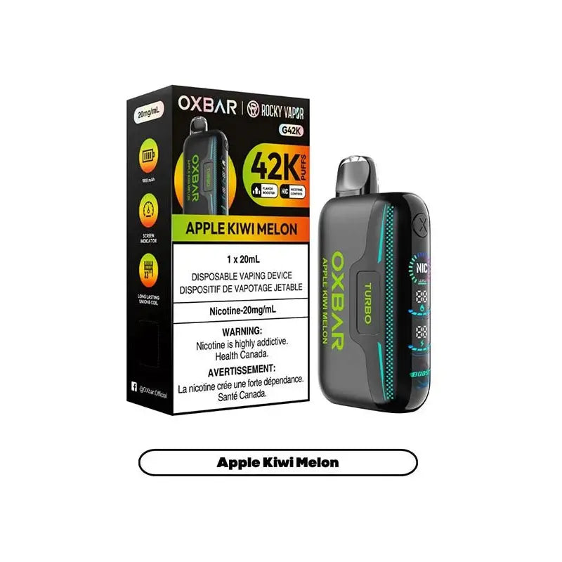Shop OXBAR G42K Disposable - Apple Kiwi Melon - at Vapeshop Mania