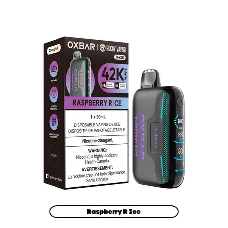 Shop OXBAR G42K Disposable - Raspberry R Ice - at Vapeshop Mania