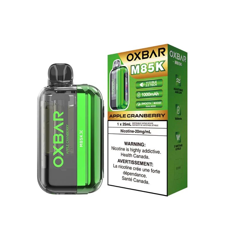 Shop OXBAR M85K Disposable - Apple Cranberry - at Vapeshop Mania