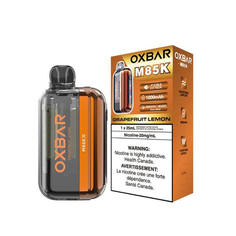 Shop OXBAR M85K Disposable - Grapefruit Lemon - at Vapeshop Mania