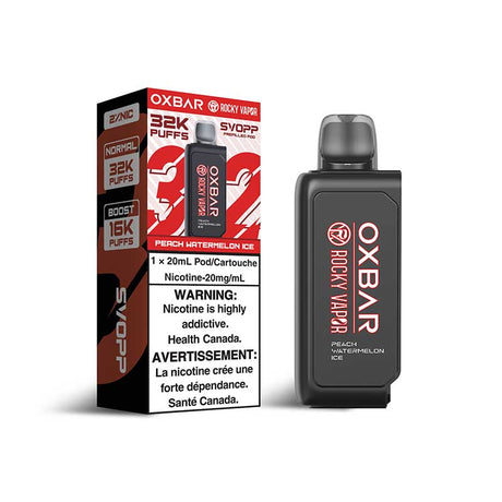 Svopp Rocky Vapor Oxbar [Prefilled Pods] 32K - Peach Watermelon Ice - Vapeshop Mania