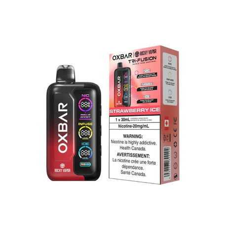 Shop OXBAR Tri Fusion 45K Disposable - Strawberry Ice - at Vapeshop Mania