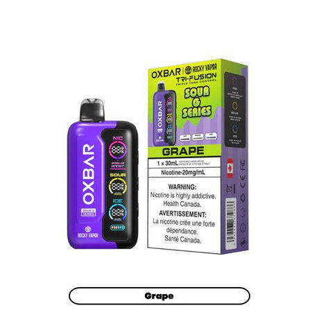 Shop OXBAR Tri Fusion SOUR 45K Disposable - Grape - at Vapeshop Mania