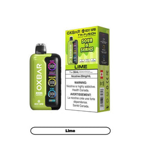Shop OXBAR Tri Fusion SOUR 45K Disposable - Lime - at Vapeshop Mania