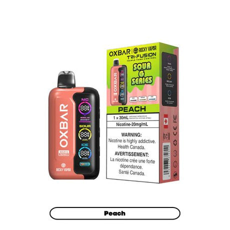 Shop OXBAR Tri Fusion SOUR 45K Disposable - Peach - at Vapeshop Mania