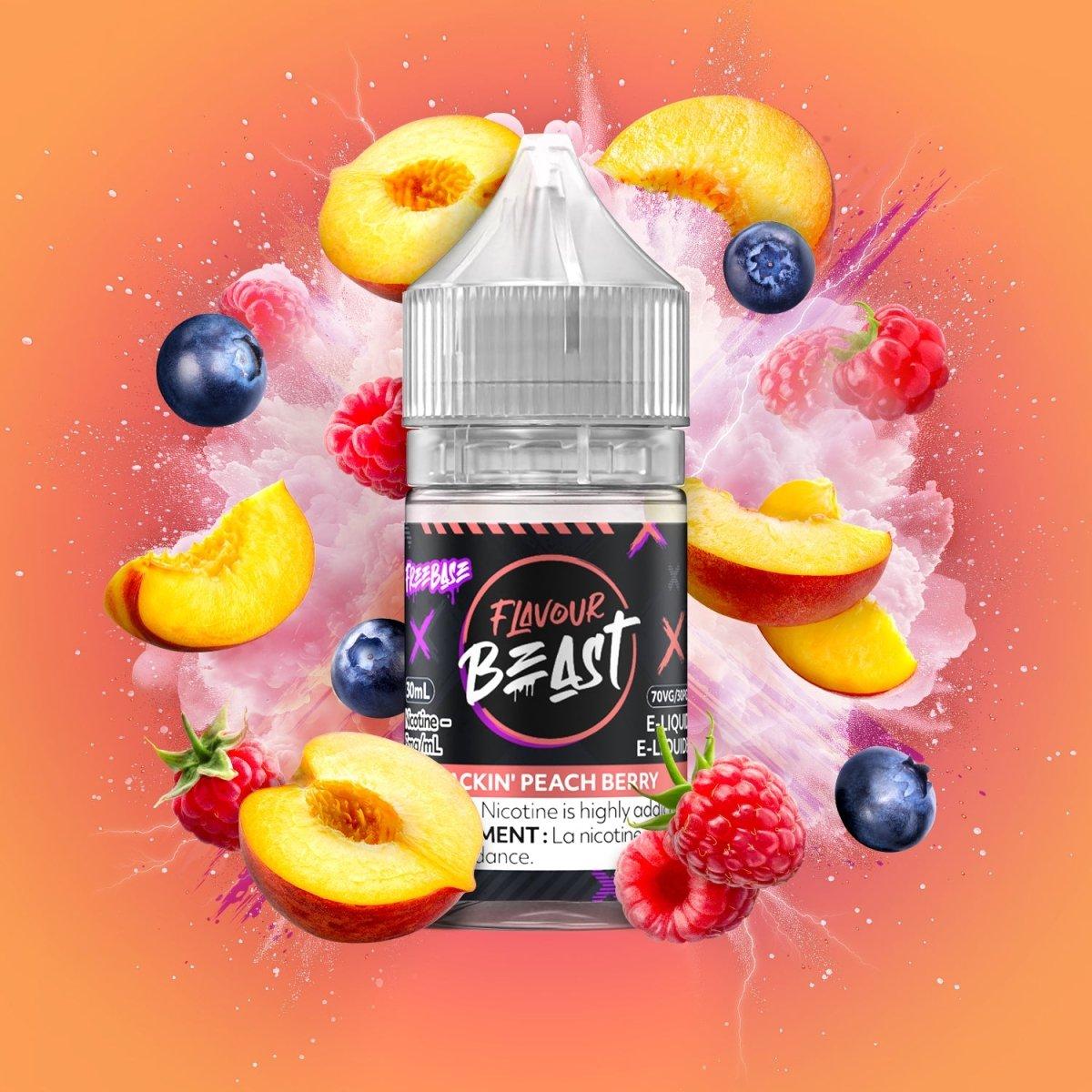 Shop Packin' Peach Berry by Flavour Beast - Freebase Vape Juice - at Vapeshop Mania