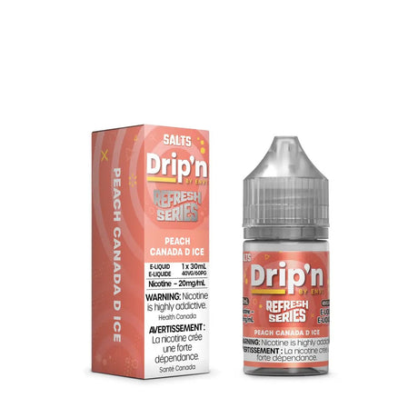 Shop Peach Canada D Ice by Drip'n Envi Refresh - Salt Nic Vape Juice - at Vapeshop Mania