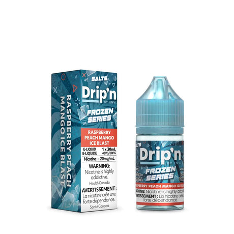 Shop Raspberry Peach Mango Ice Blast by Drip'n Envi Frozen - Salt Nic Vape Juice - at Vapeshop Mania