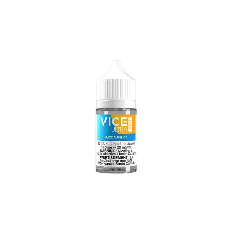 Razz Rush Ice by Vice Ultra - Salt Nic Vape Juice - Vapeshop Mania