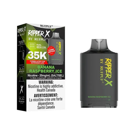 Ripper X Pod by Rufpuf 35K - Banana Raspberry Ice - Vapeshop Mania