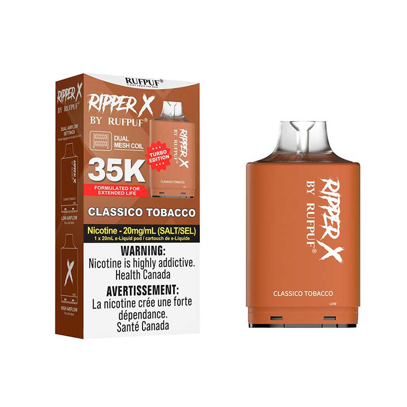 Ripper X Pod by Rufpuf 35K - Classic Tobacco - Vapeshop Mania