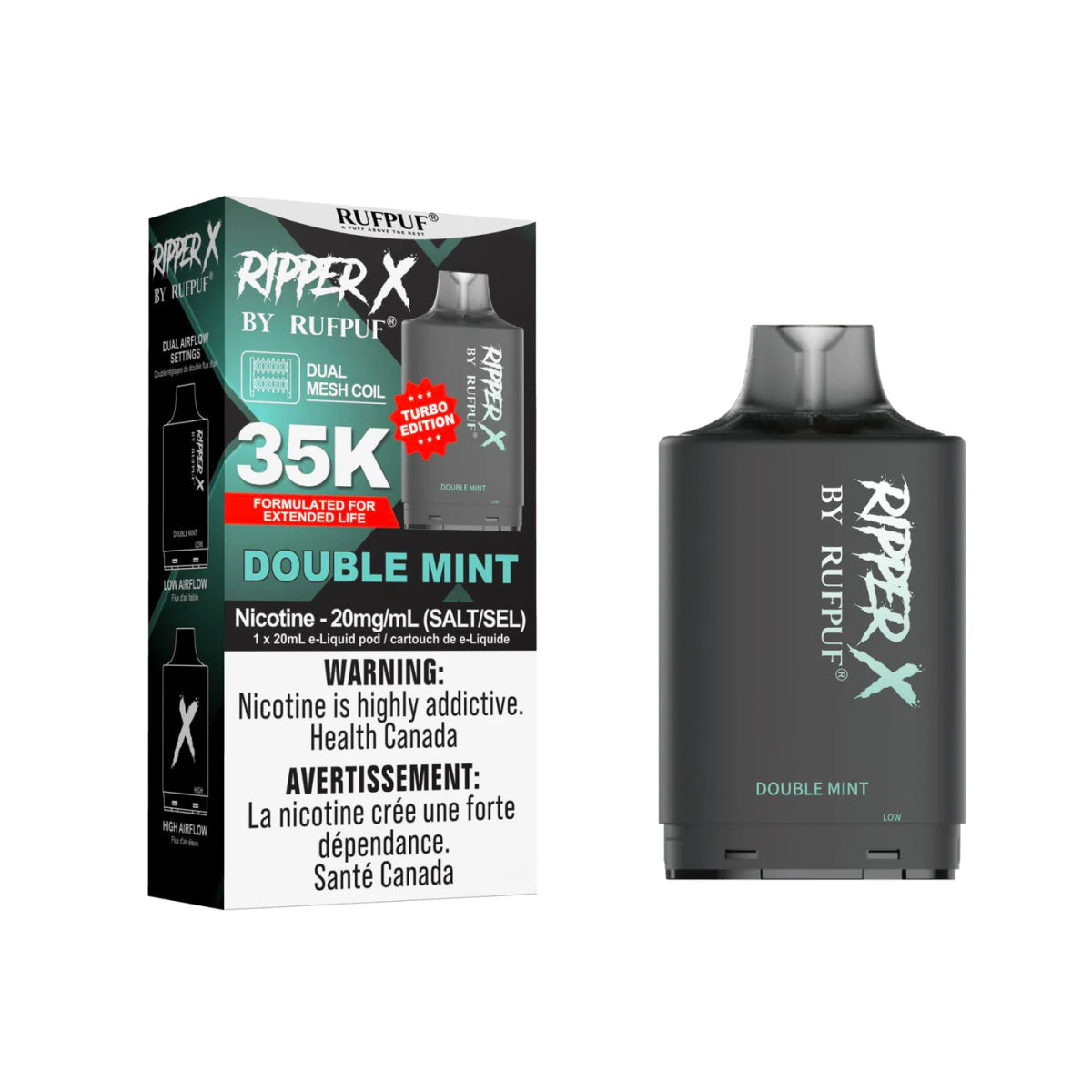 Ripper X Pod by Rufpuf 35K - Double Mint - Vapeshop Mania