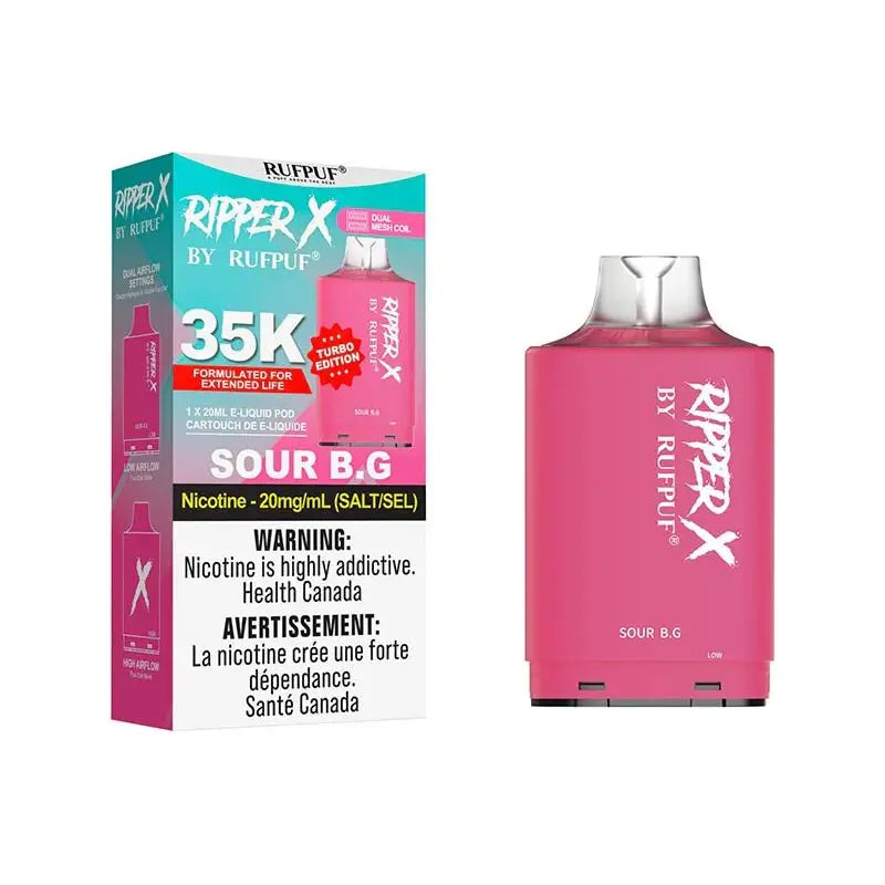 Ripper X Pod by Rufpuf 35K - Sour B.G - Vapeshop Mania