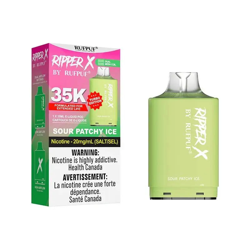 Ripper X Pod by Rufpuf 35K - Sour Patchy Ice - Vapeshop Mania