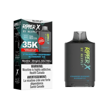 Ripper X Pod by Rufpuf 35K - Strawberry Raspberry Blueberry Ice - Vapeshop Mania