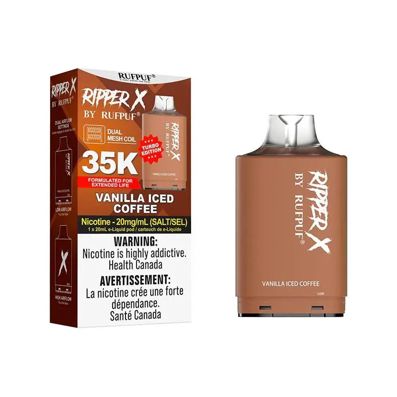 Ripper X Pod by Rufpuf 35K - Vanilla Iced Coffee - Vapeshop Mania