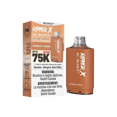 Shop Ripper X Pod by Rufpuf 75K - Crumble Cream - at Vapeshop Mania