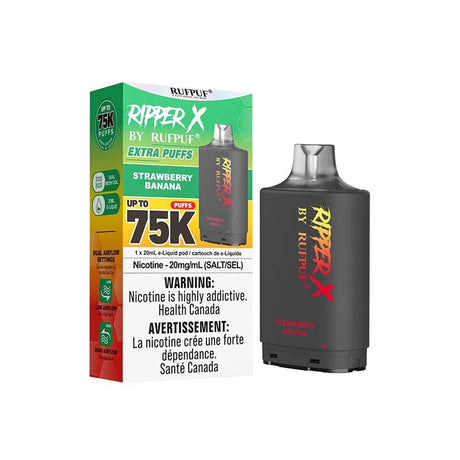 Shop Ripper X Pod by Rufpuf 75K - Strawberry Banana - at Vapeshop Mania