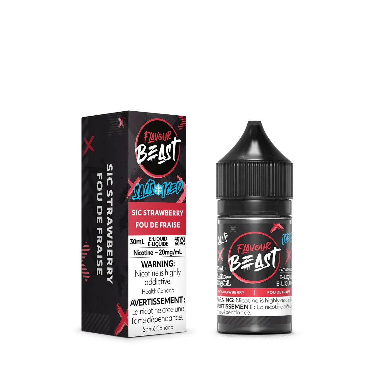 Sic Strawberry Iced by Flavour Beast - Salt Nic Vape Juice - Vapeshop Mania