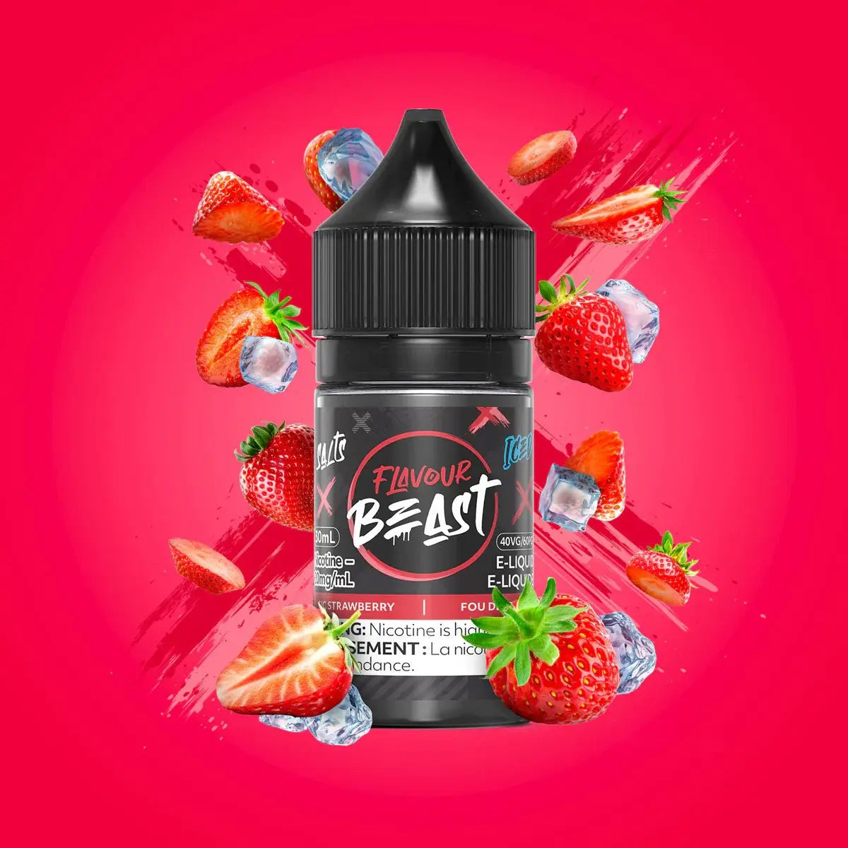 Sic Strawberry Iced by Flavour Beast - Salt Nic Vape Juice - Vapeshop Mania