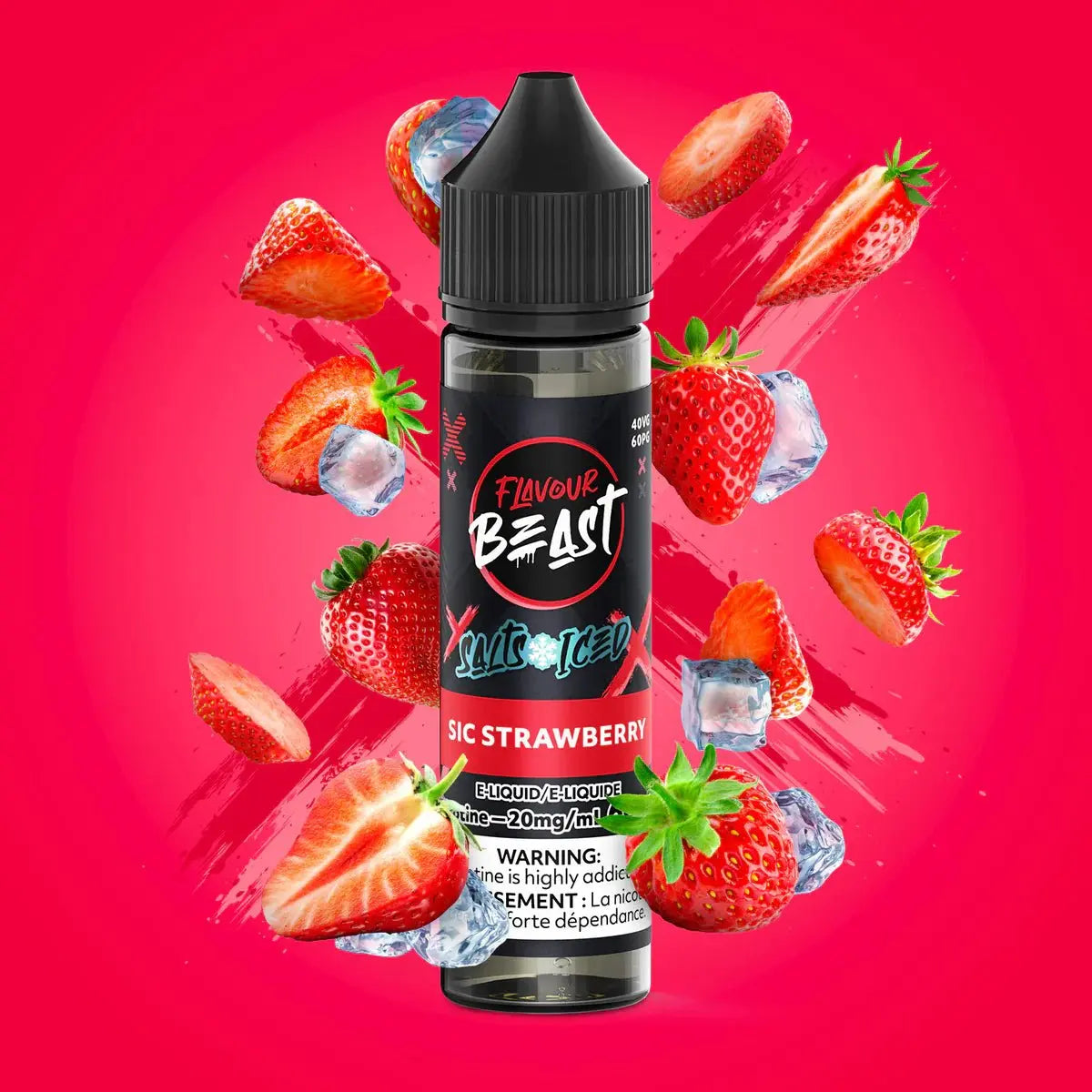 Sic Strawberry Iced by Flavour Beast - Salt Nic Vape Juice - Vapeshop Mania