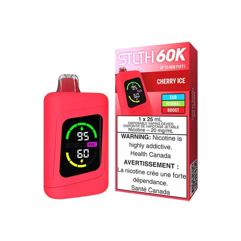 STLTH 60K Disposable - Cherry Ice - Vapeshop Mania