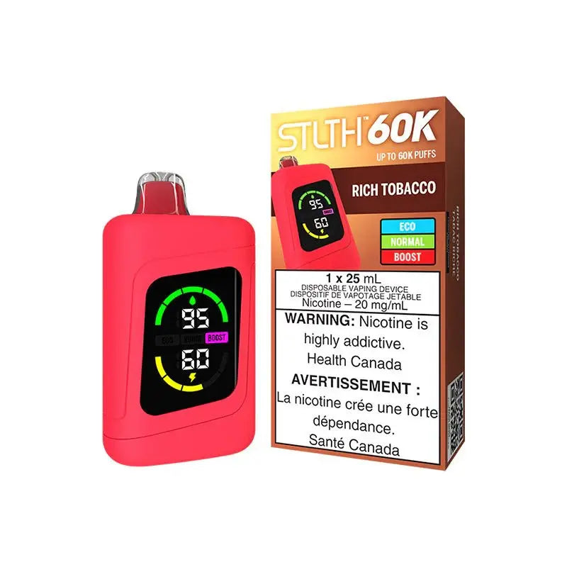 STLTH 60K Disposable - Rich Tobacco - Vapeshop Mania