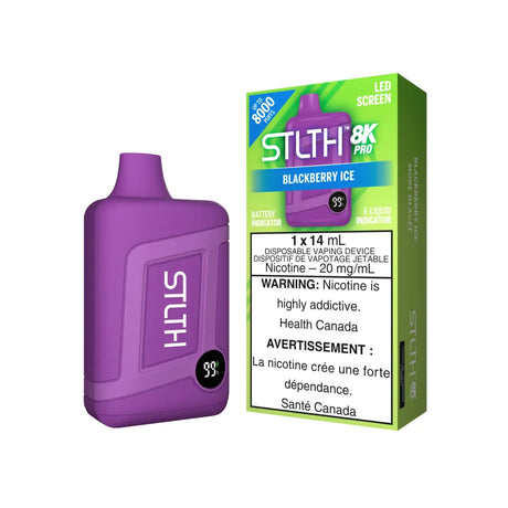 STLTH 8K Pro Disposable - Blackberry Ice - Vapeshop Mania