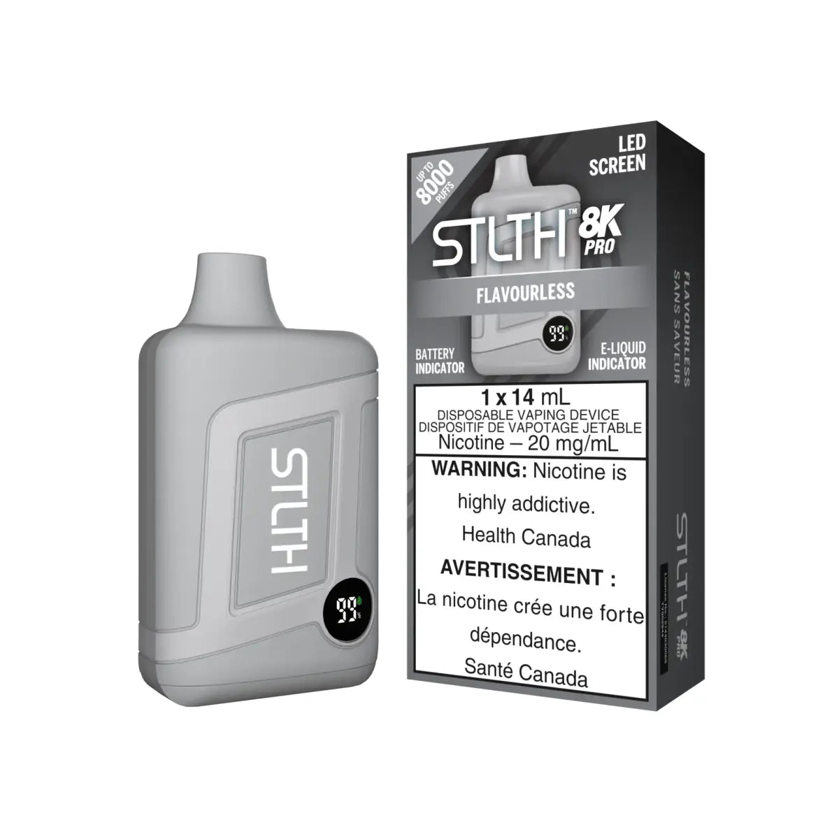 STLTH 8K Pro Disposable - Flavourless - Vapeshop Mania