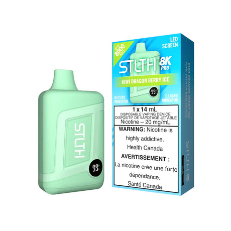 STLTH 8K Pro Disposable - Kiwi Dragon Berry Ice - Vapeshop Mania