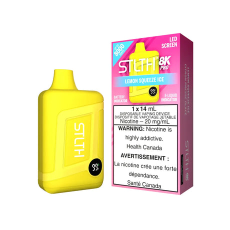STLTH 8K Pro Disposable - Lemon Squeeze Ice - Vapeshop Mania