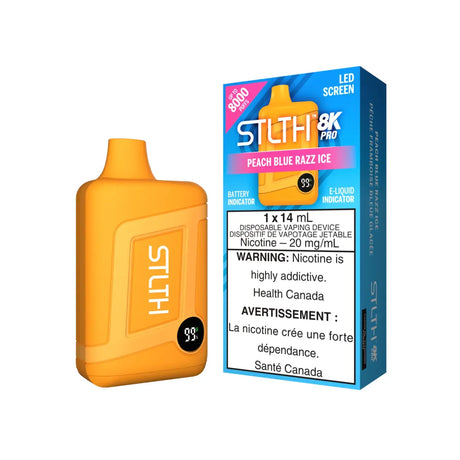 STLTH 8K Pro Disposable - Peach Blue Razz Ice - Vapeshop Mania