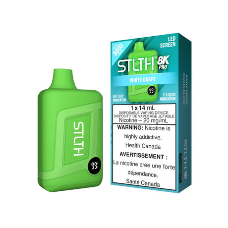 STLTH 8K Pro Disposable - White Grape - Vapeshop Mania