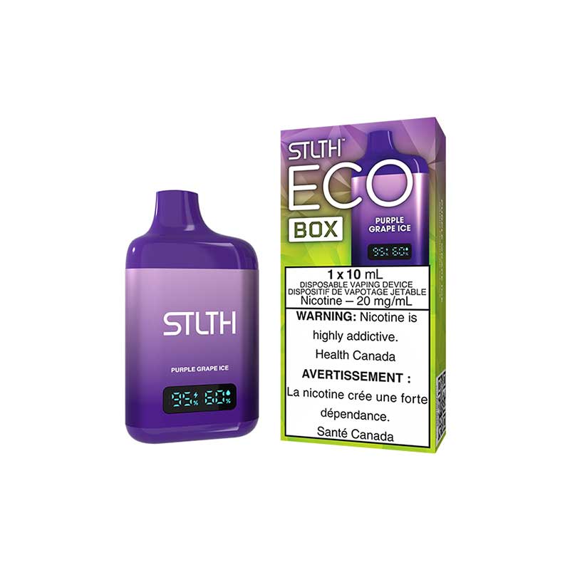 Shop STLTH ECO BOX Disposable - Purple Grape Ice - at Vapeshop Mania