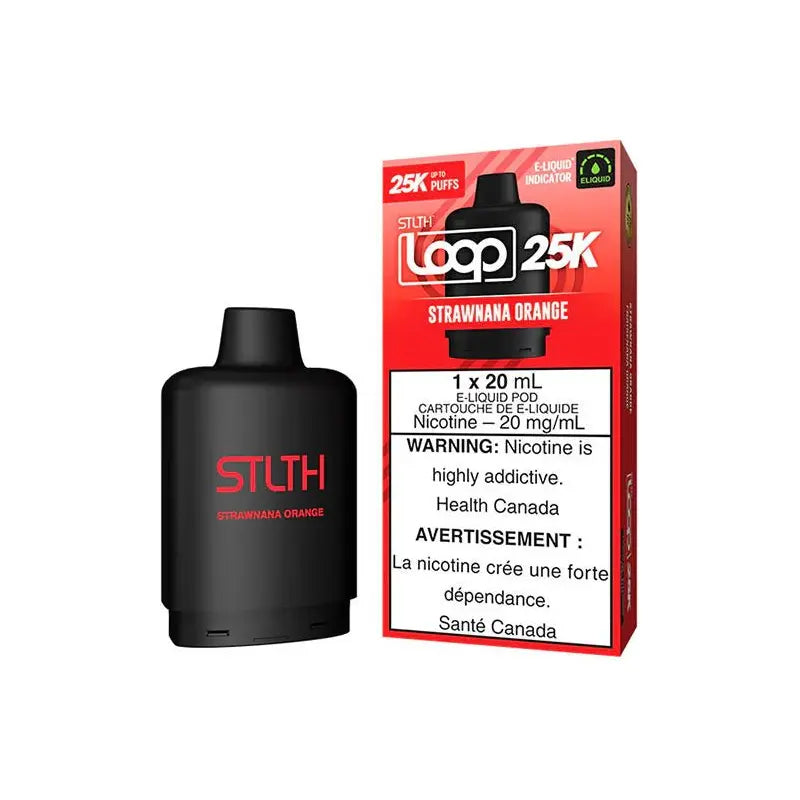 STLTH LOOP 25K Pod Pack - Strawnana Orange - Vapeshop Mania