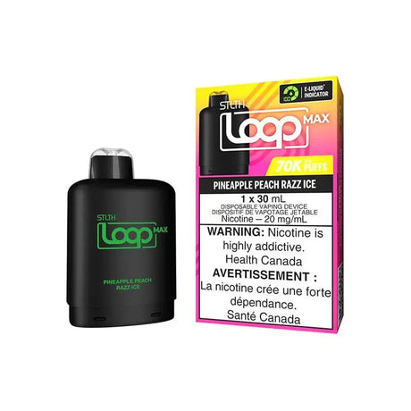 STLTH LOOP MAX 70K Pod Pack - Pineapple Peach Razz Ice - Vapeshop Mania