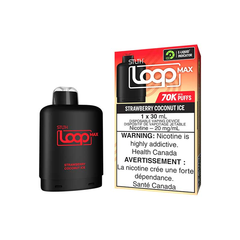 STLTH LOOP MAX 70K Pod Pack - Strawberry Coconut Ice - Vapeshop Mania