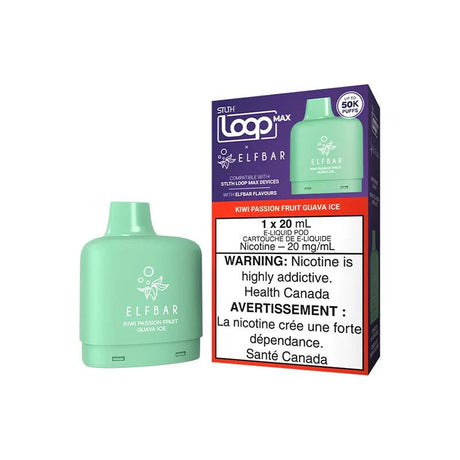 Shop STLTH LOOP MAX ELFBAR 50K Pod Pack - Kiwi Passion Fruit Guava Ice - at Vapeshop Mania