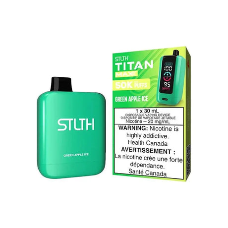 STLTH Titan MAX 50K Disposable - Green Apple Ice - Vapeshop Mania