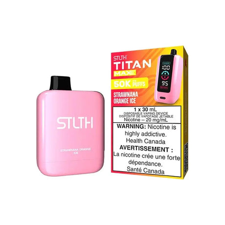 STLTH Titan MAX 50K Disposable - Strawnana Orange Ice - Vapeshop Mania
