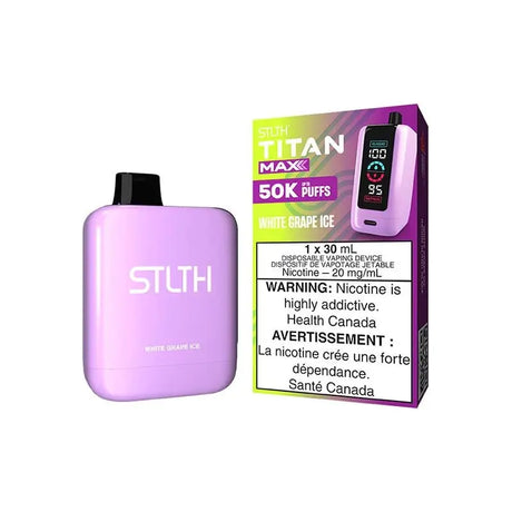 STLTH Titan MAX 50K Disposable - White Grape Ice - Vapeshop Mania