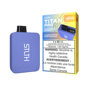 STLTH Titan Pro 15K Disposable - Blueberry Lemon Ice - Vapeshop Mania