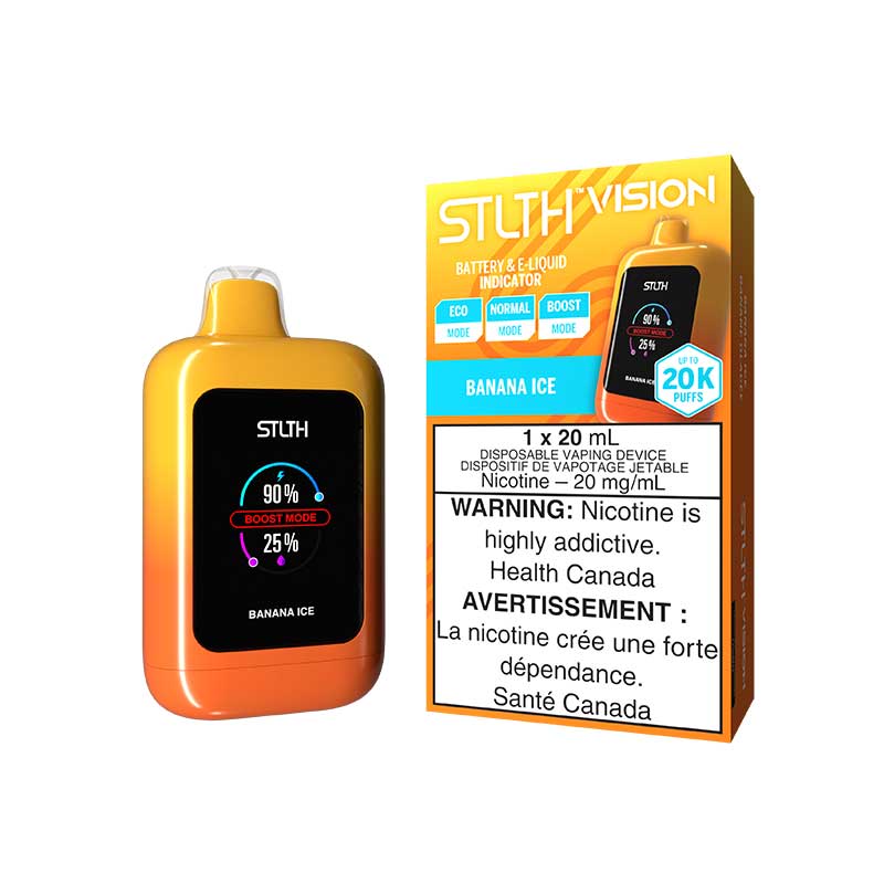 STLTH Vision 20K Disposable - Banana Ice - Vapeshop Mania