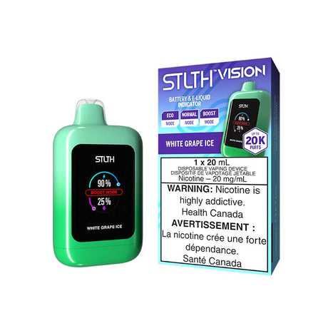 STLTH Vision 20K Disposable - White Grape Ice - Vapeshop Mania