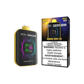 Shop STLTH x Geek Bar 80K Disposable - Banana Burst Ice - at Vapeshop Mania