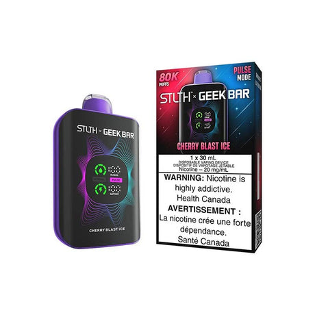 Shop STLTH x Geek Bar 80K Disposable - Cherry Blast Ice - at Vapeshop Mania
