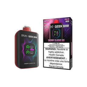 Shop STLTH x Geek Bar 80K Disposable - Cherry Classic Ice - at Vapeshop Mania