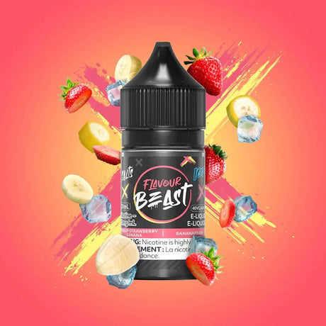 STR8 UP Strawberry Banana Iced by Flavour Beast - Salt Nic Vape Juice - Vapeshop Mania
