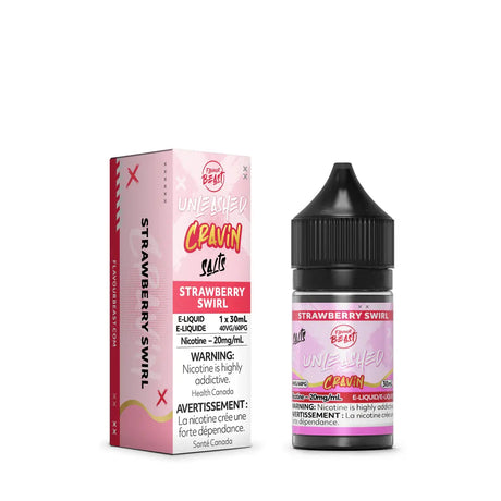 Strawberry Swirl by Flavour Beast Unleashed Cravin - Salt Nic Vape Juice - Vapeshop Mania