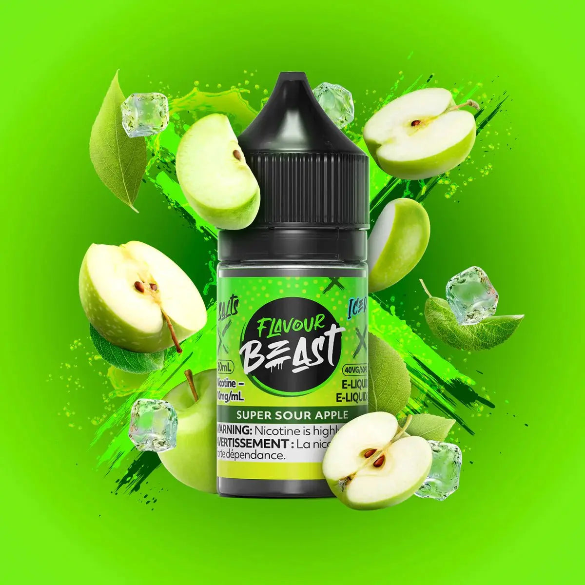 Super Sour Apple by Flavour Beast - Salt Nic Vape Juice - Vapeshop Mania
